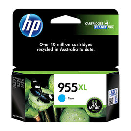 1 x Genuine HP 955XL Cyan Ink Cartridge L0S63AA