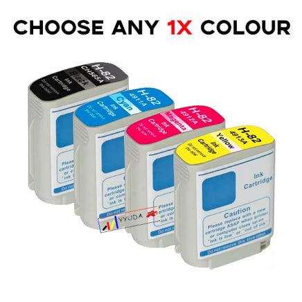 Choose Any 1 x Compatible HP 10 + HP 82 Ink Cartridge C4844AA, C4911A - C4913A