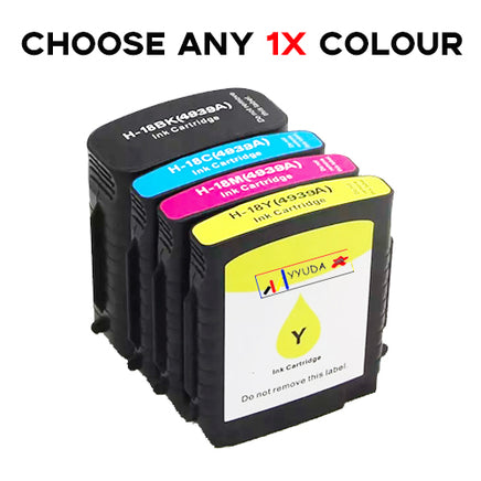 Choose Any 1 x Compatible HP 18 Ink Cartridge C4936A - C4939A