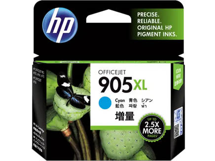 1 x Genuine HP 905XL Cyan Ink Cartridge T6M05AA