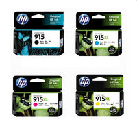 
              4 x Genuine HP 915 Black + HP 915XL Colour Ink Cartridge 3YM18AA - 3YM21AA (1BK 1C 1M 1Y)
            