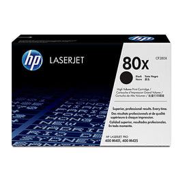 1 x Genuine HP 80X Black Toner Cartridge CF280X