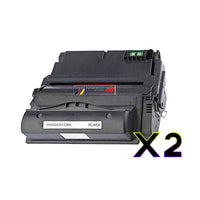 
              2 x Compatible HP 42X Black Toner Cartridge Q5942X
            