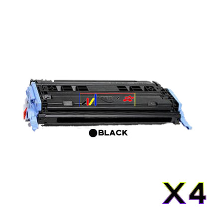 4x Compatible HP Q6000A Black Toner Cartridge