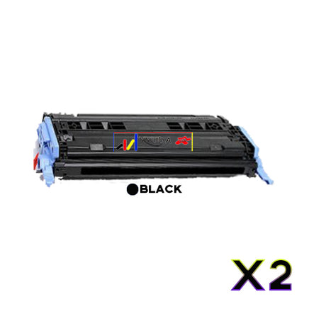 2x Compatible HP Q6000A Black Toner Cartridge