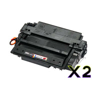 
              2 x Compatible HP 51X Black Toner Cartridge Q7551X
            