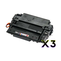 
              3 x Compatible HP 51X Black Toner Cartridge Q7551X
            