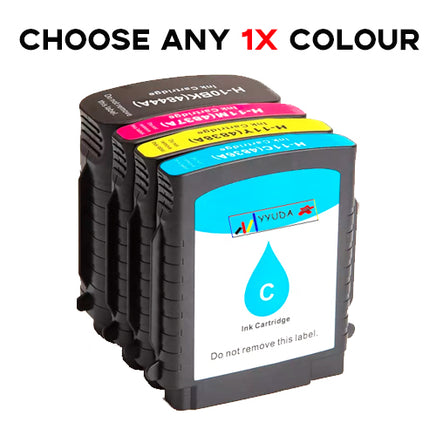 Choose Any 1 x Compatible HP 10 + HP 11 Ink Cartridge C4844AA, C4836AA + C4838AA