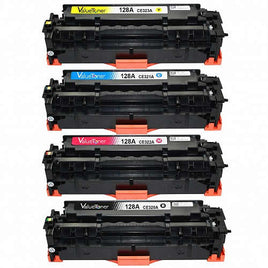 4 x Compatible HP 128A Toner Cartridge CE320A - CE323A (1BK 1C 1M 1Y)