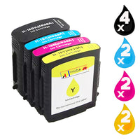 
              10 x Compatible HP 18 Ink Cartridge C4936A - C4939A (4BK 2C 2M 2Y)
            