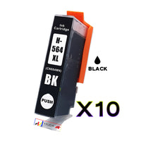 
              10 x Compatible HP 564XL Black High Yield Ink Cartridge CN684WA
            