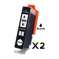 
              2 x Compatible HP 564XL Black High Yield Ink Cartridge CN684WA
            