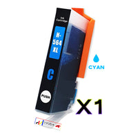 
              1 x Compatible HP 564XL Cyan High Yield Ink Cartridge CB323WA
            