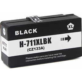 4 x Compatible HP 711XL Black Ink Cartridge CZ133A / 3WX01A