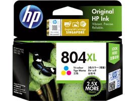 1 x Genuine HP 804XL Tri Colour Ink Cartridge T6N11AA