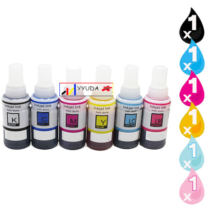 6 x Compatible Sublimation Ink 100mL Heat Transfer Ink