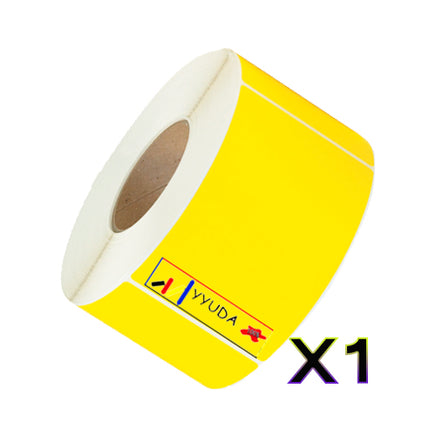 1 x Direct Thermal Labels Yellow 100mm X 150mm