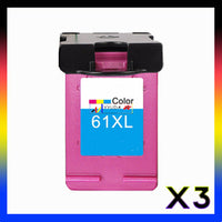 
              3 x Compatible HP 61XL Tri Colour Inkjet Cartridge CH564WA - 330 Pages
            